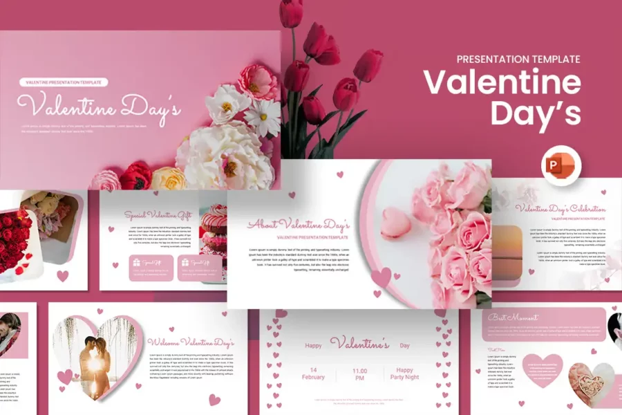 Valentine Days - PowerPoint Template - Image 3