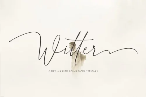 Witter single font