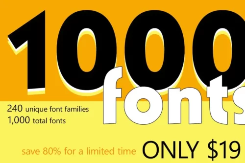 1000 Open Type Fonts