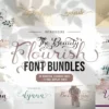 Beauty Flourish Font Bundles