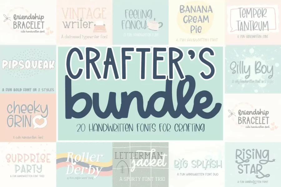 Crafters Font Bundle