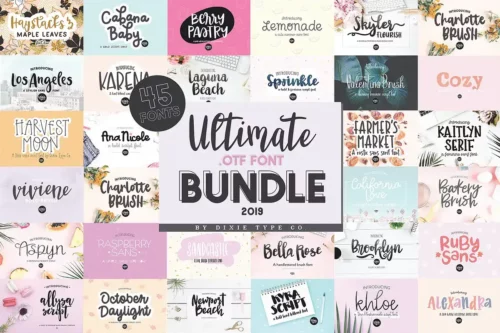 Ultimate OTF Font Bundle