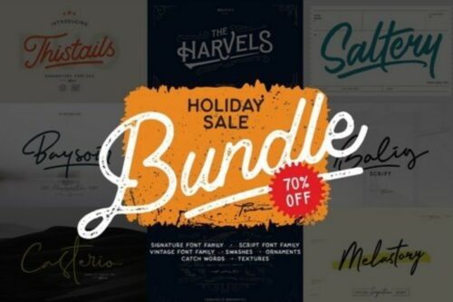 7 Great Script Fonts Bundle