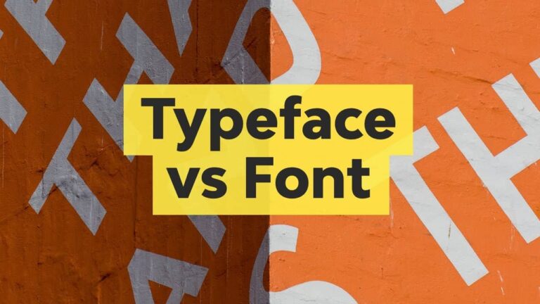 Font vs Typeface