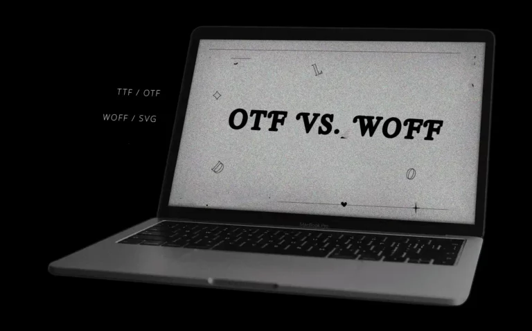 What is the difference between OTF and WOFF?