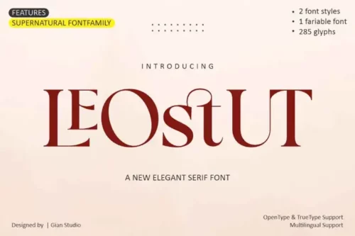 Leostut font