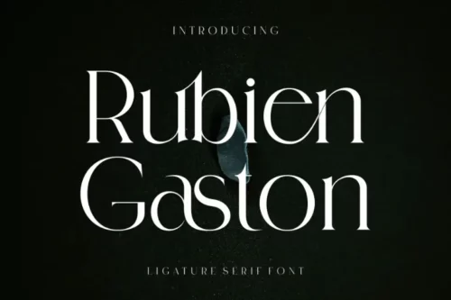 Rubien Gaston font